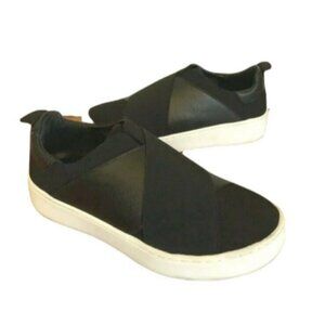 Donald Pliner Women Coley Black Platform Slip On Elastic Platform Sneaker 6M